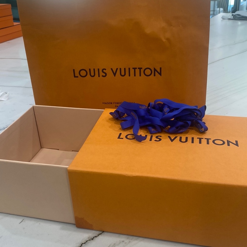 Louis Vuitton storage bag and box
